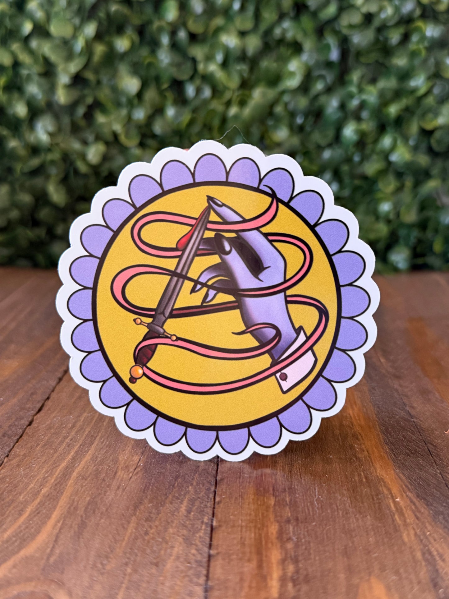 Tempting Fate Sticker