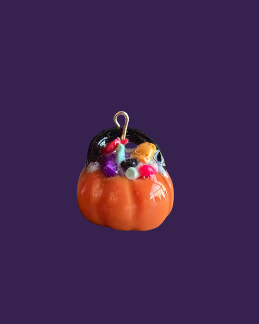 Pumpkin Candy Bucket charm