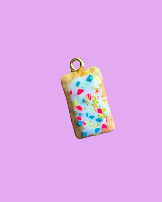 White Pop Tart charm