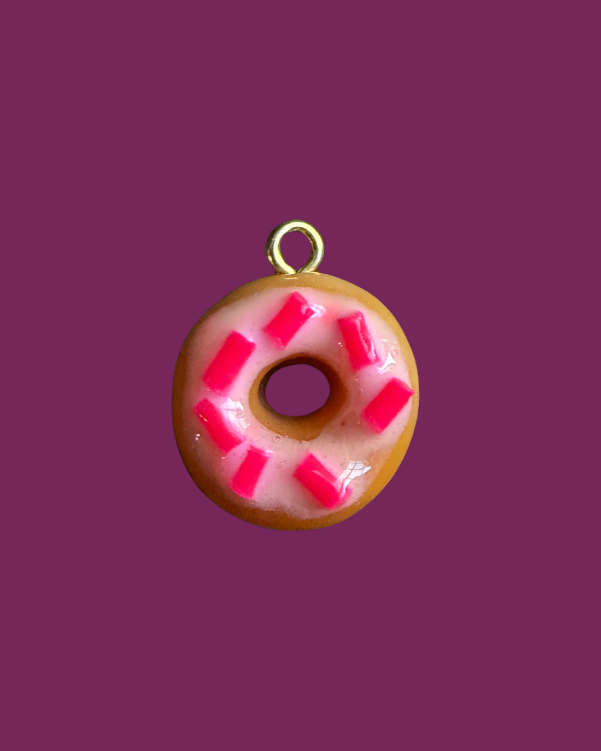 Pink Donut charm
