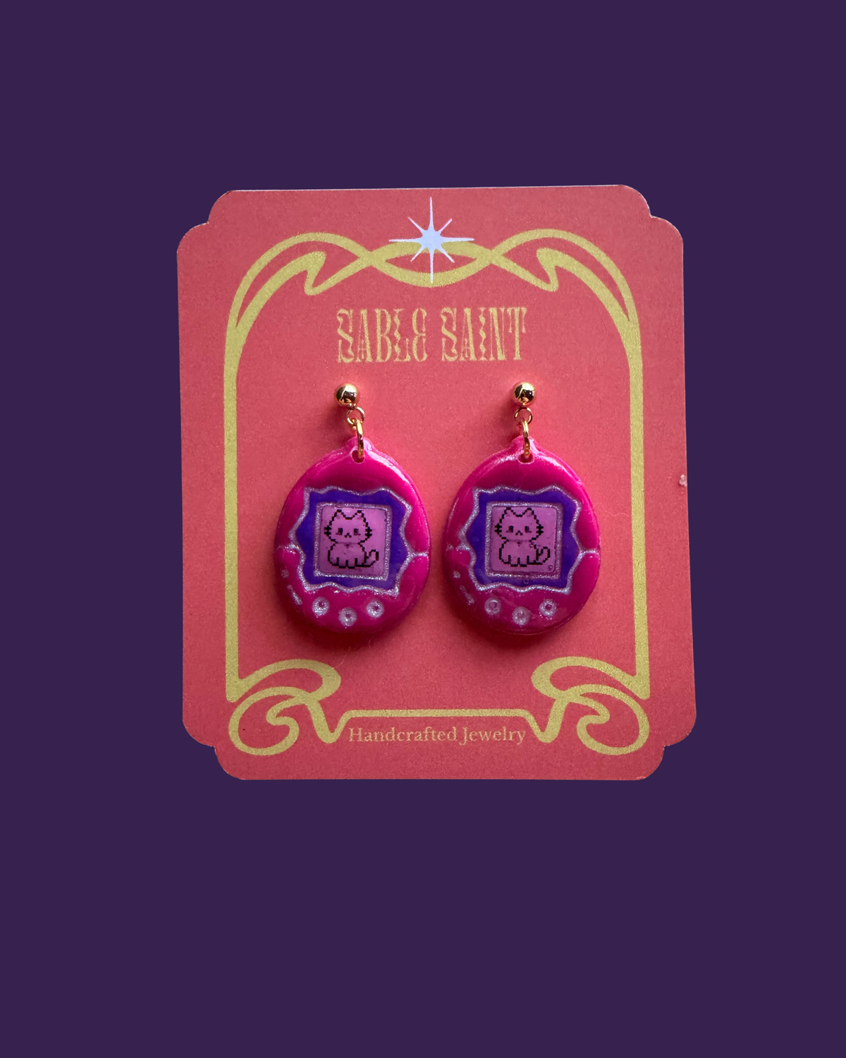 Emotionally Attached Earrings - pink