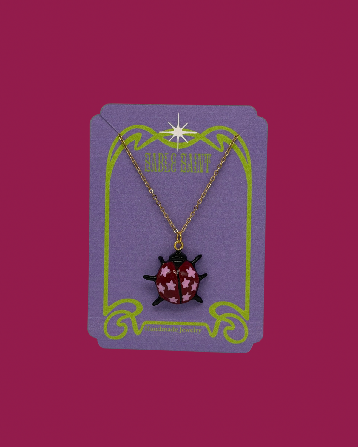 Lucky Ladybug Pendant Necklace