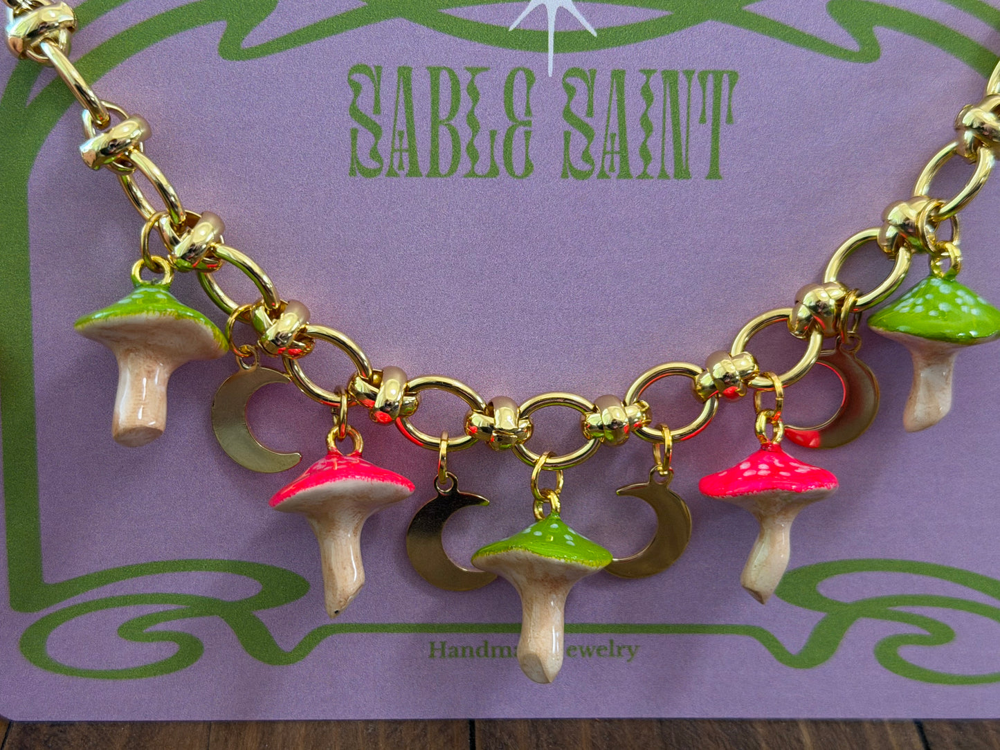 Magic Mushroom - Charm Necklace