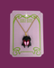 Sacred Scarab Pendant Necklace - Red Hearts