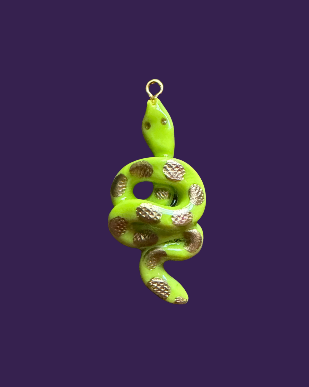 Green snake charm