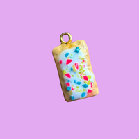White Pop Tart charm