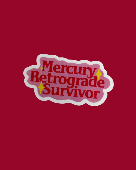 Mercury Retrograde Survivor Sticker