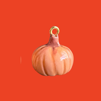 Light orange pumpkin charm