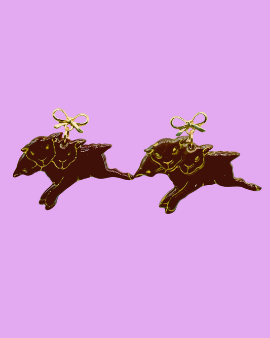 Perfectly Peculiar Lamb Earrings
