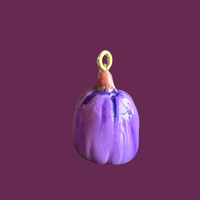 Purple pumpkin charm