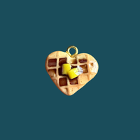 Heart waffle charm