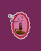 Burned Out Sticker