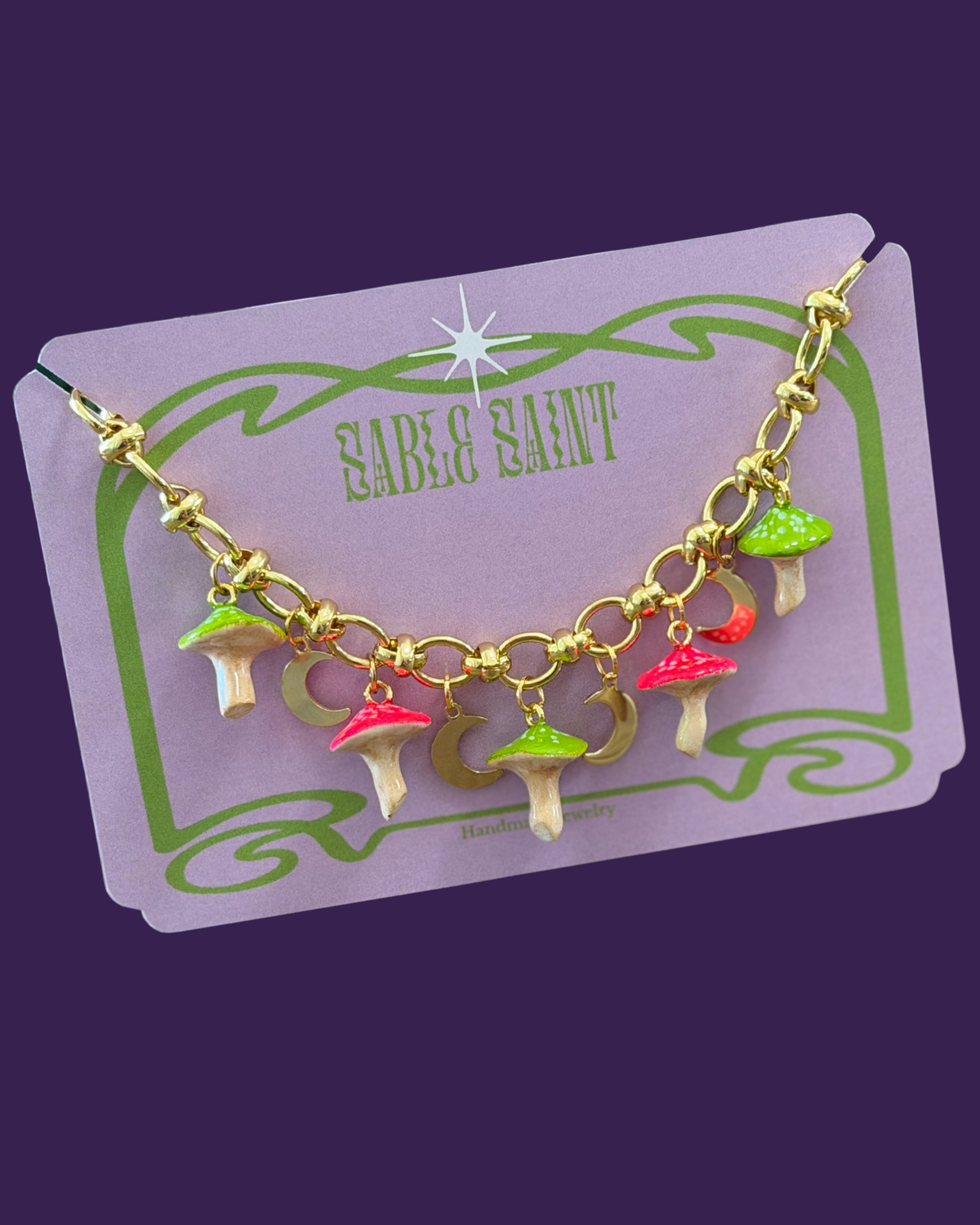Magic Mushroom - Charm Necklace