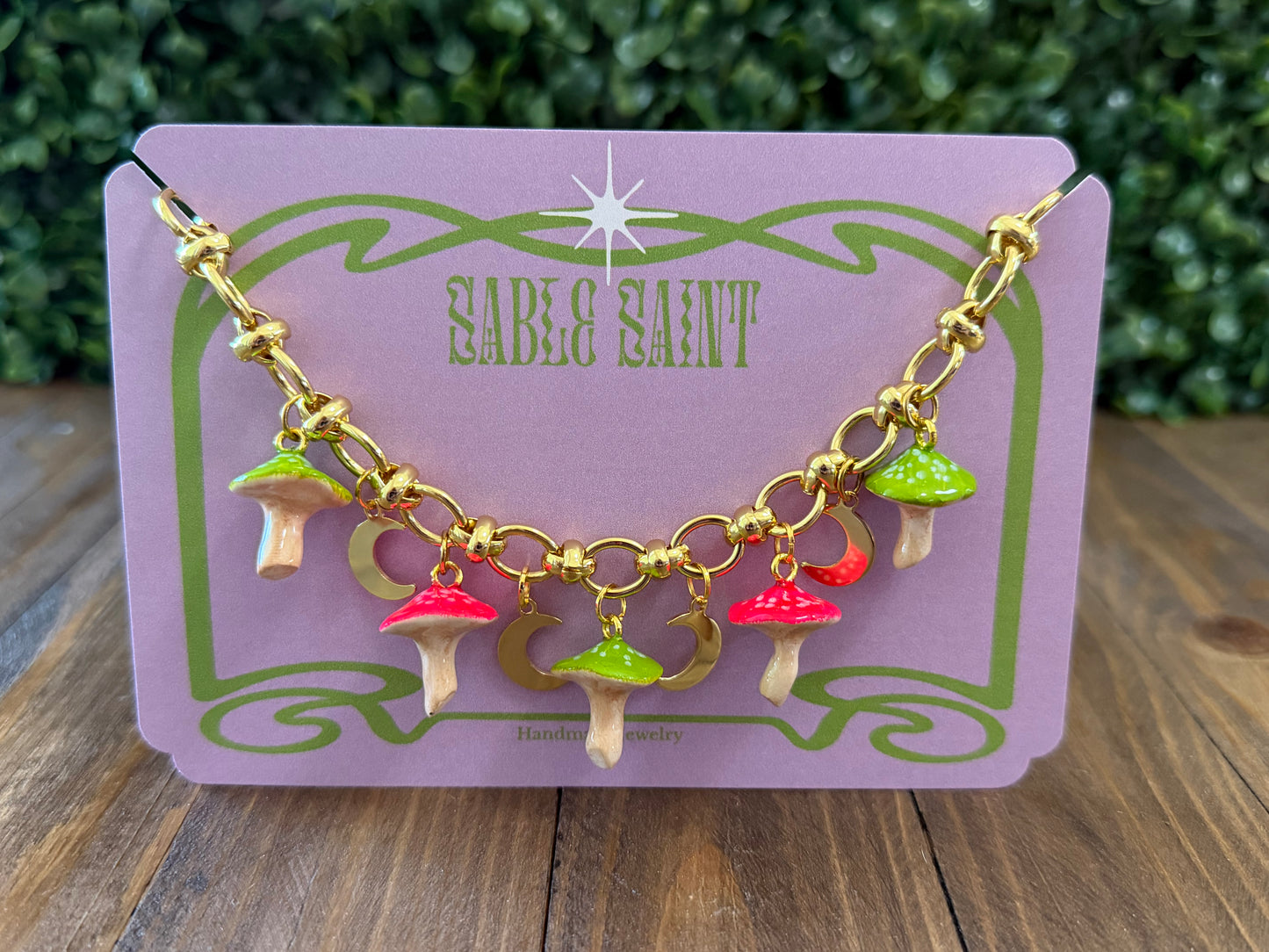 Magic Mushroom - Charm Necklace