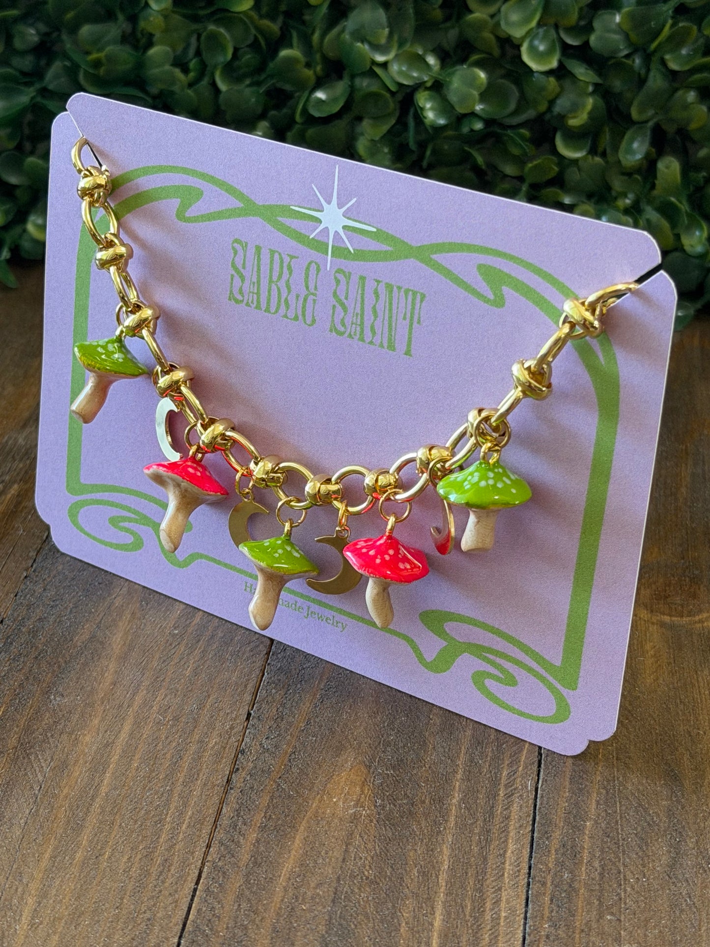 Magic Mushroom - Charm Necklace
