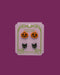 Trick or Trinket - Pumpkin and Black Cat Stud Set