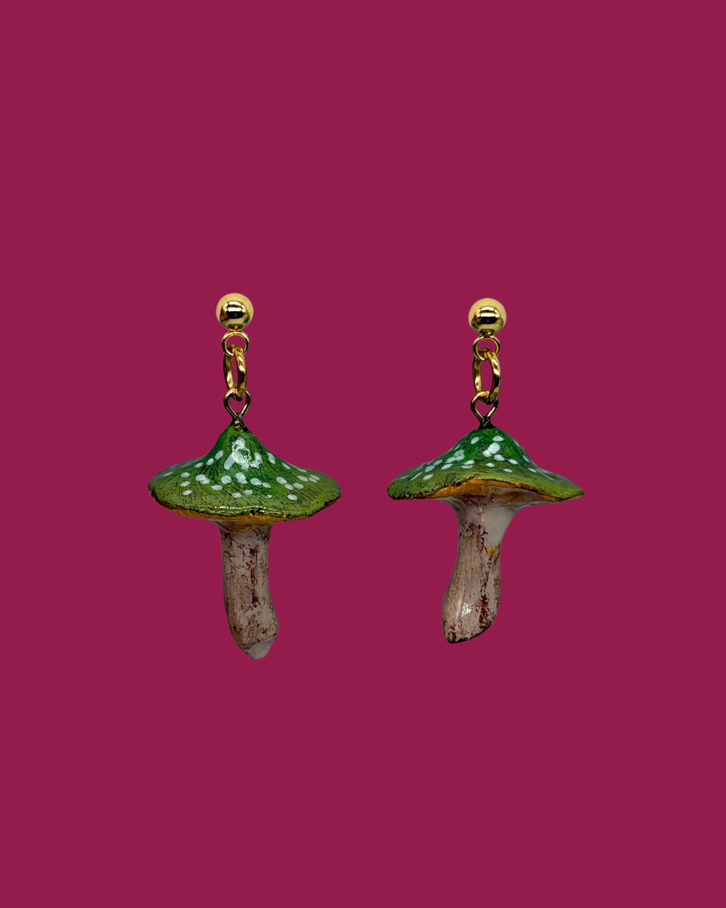 Forager's Find - Toadstool Earrings