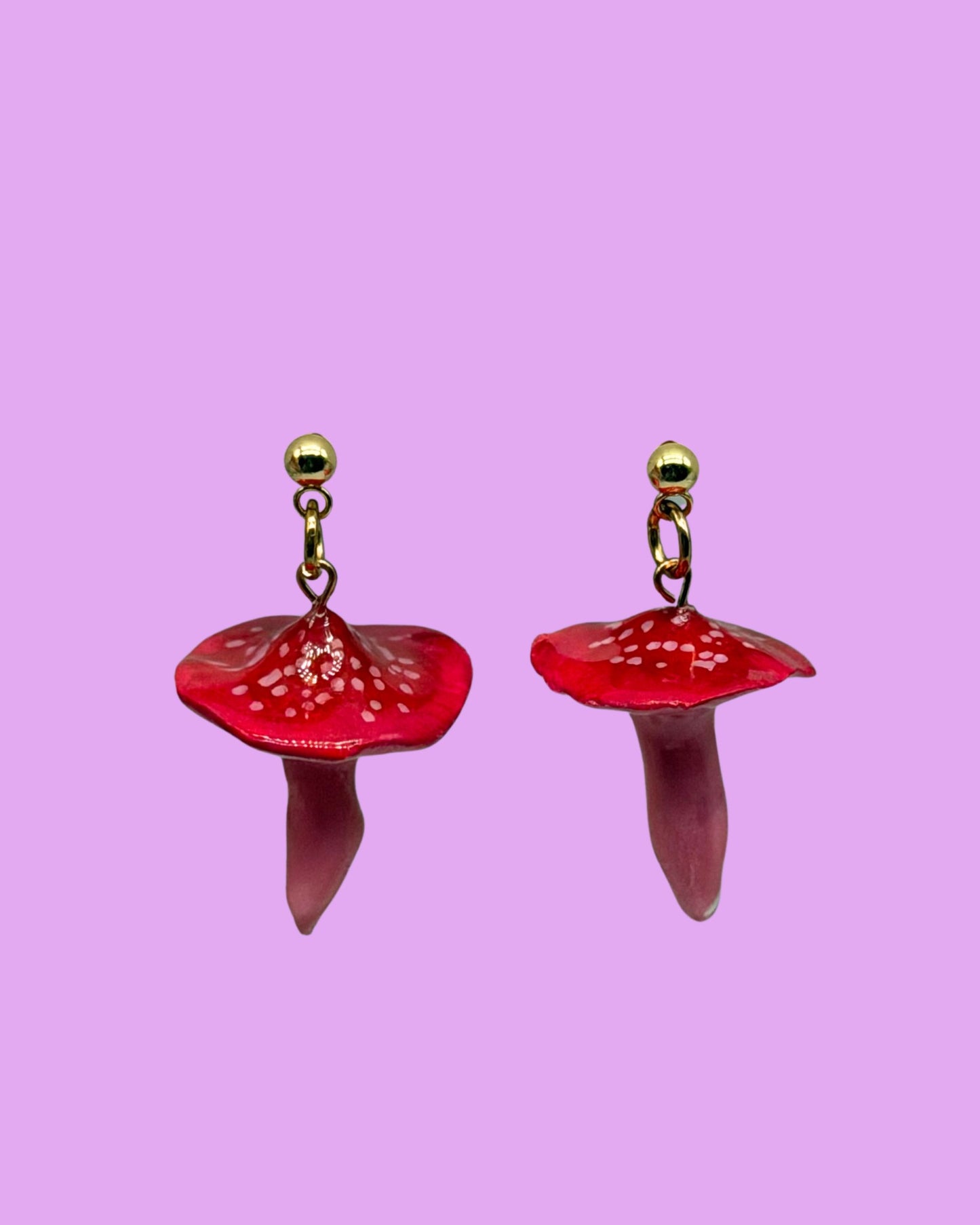 Forager's Find - Toadstool Earrings